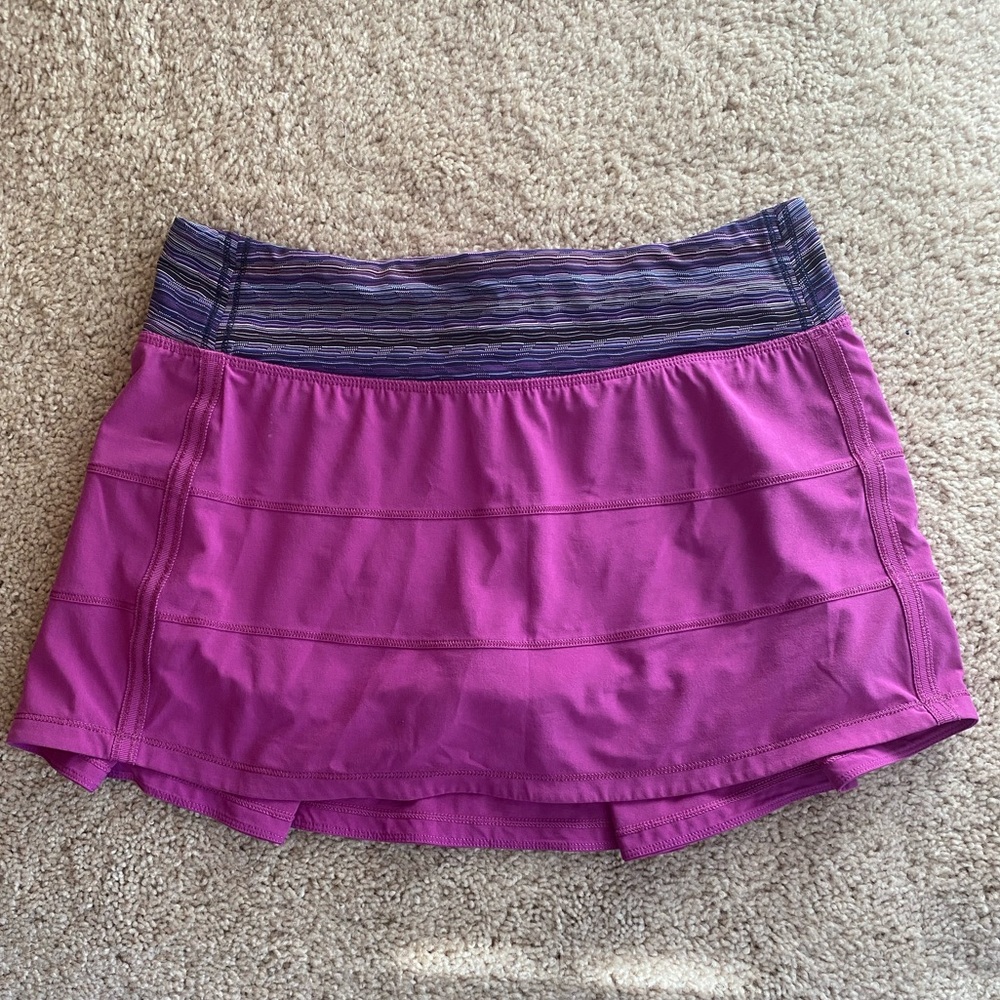 Lululemon Pace Rival Tennis Skirt Purple